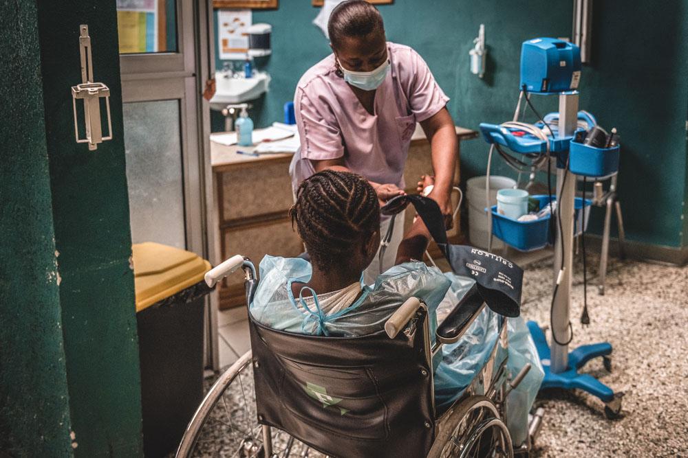 MSF Haiti Treatment Facility Healthcare worker