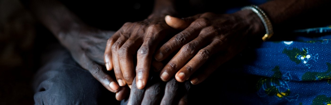 The arm of Julia, a patient ill with advanced AIDS at the Centre Hospitalier Kabinda. Photo: Mario Travaini/MSF