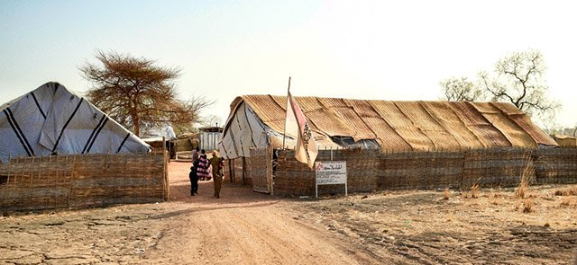 A hospital run by MSF in Agok, Aybei Region, South Kordofan. Photo: Marcell Nimfuehr