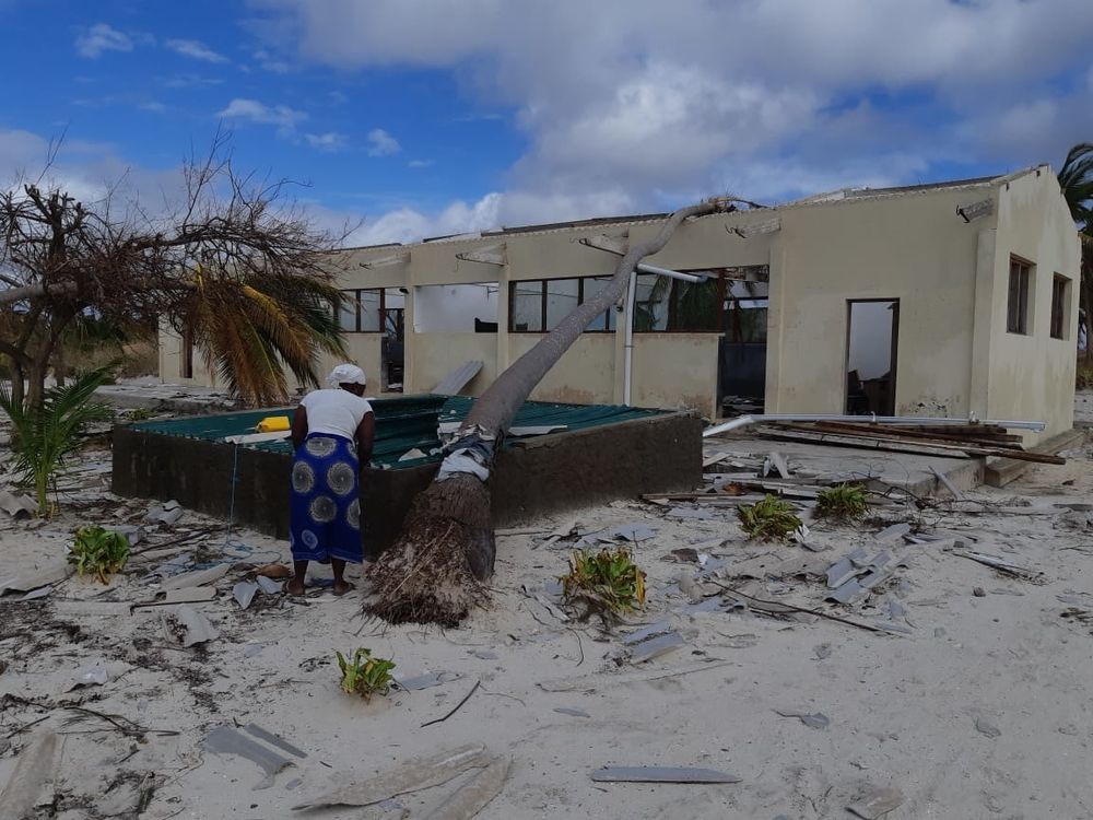 Mozambique Cabo Delgado. Cyclone Kenneth