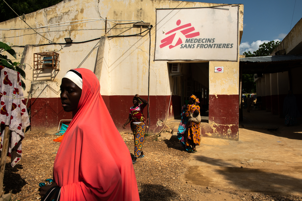 The entrance to Anka general hospital in Zamfara state, Nigeria, July 2019.