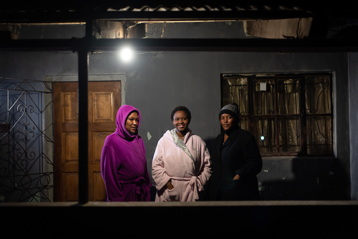 Covid-19 patient and family