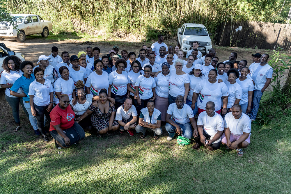 A picture of our staff who are tackling TB in Eshowe