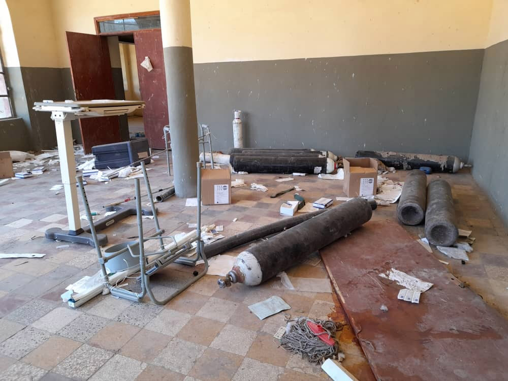 A picture of ruins at Tigray in the MSF hospital