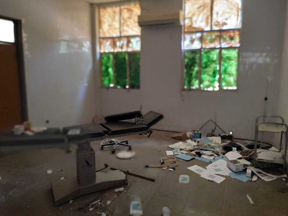 A picture of ruins at Tigray in the MSF hospital