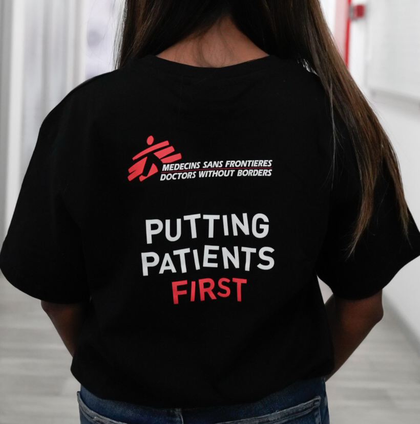 MSF Merchandise black T-shirt