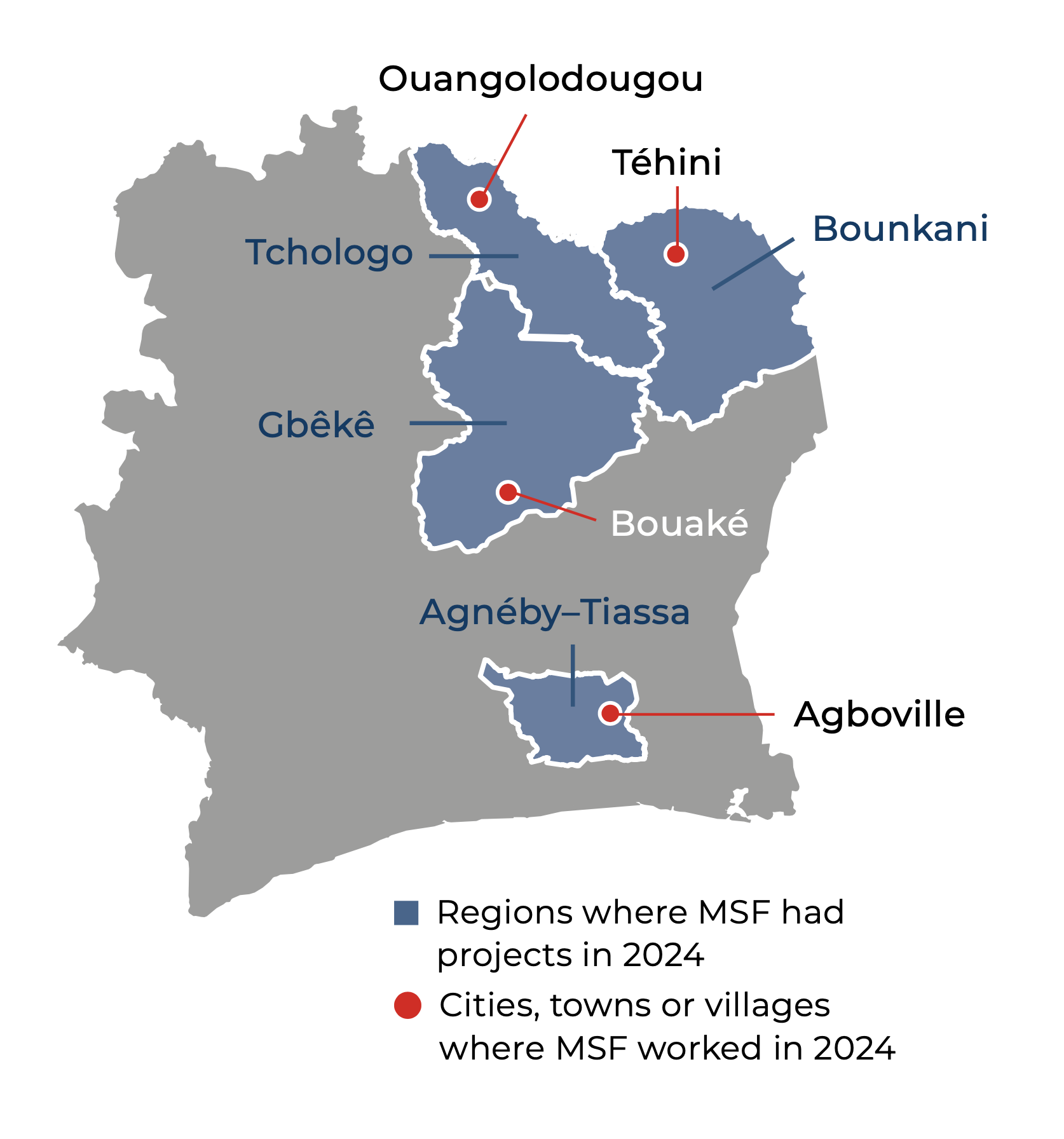 MSF, Doctors Without Borders, MSF activities in Côte D'ivoire
