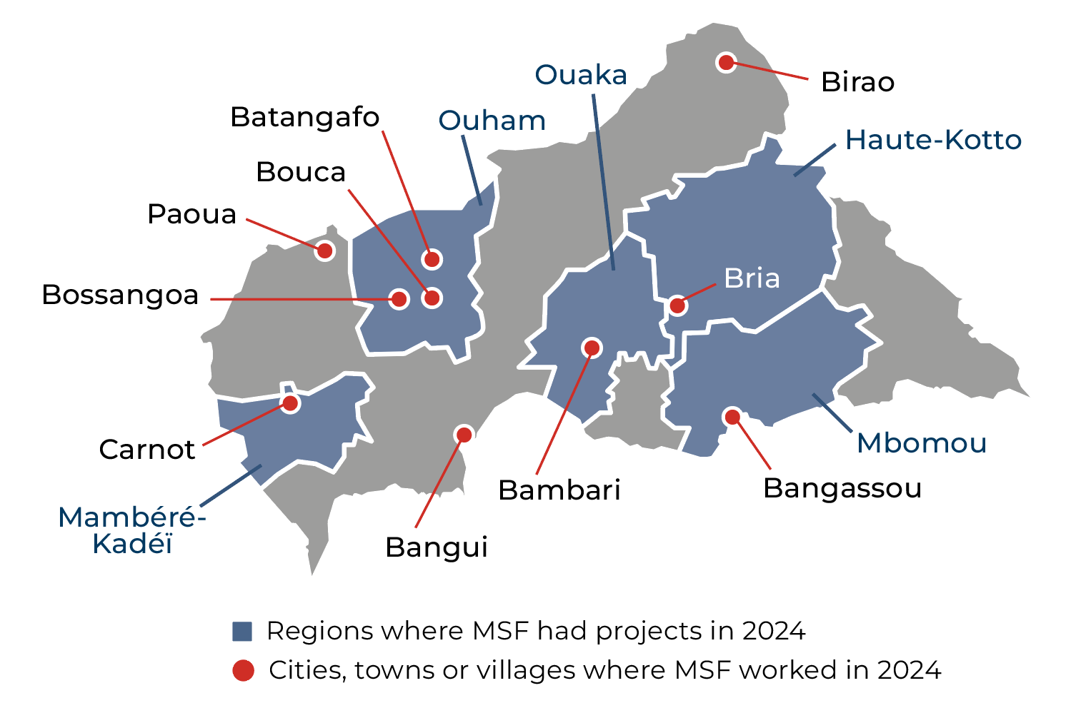 MSF, Doctors Without Borders, MSF activities in the Central African Republic