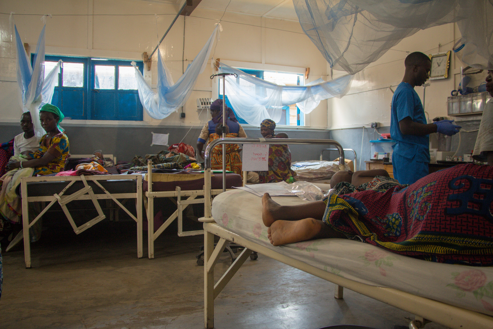 View of the  General referral hospital of Mweso, North Kivu, Democratic Republic of Congo (DRC).