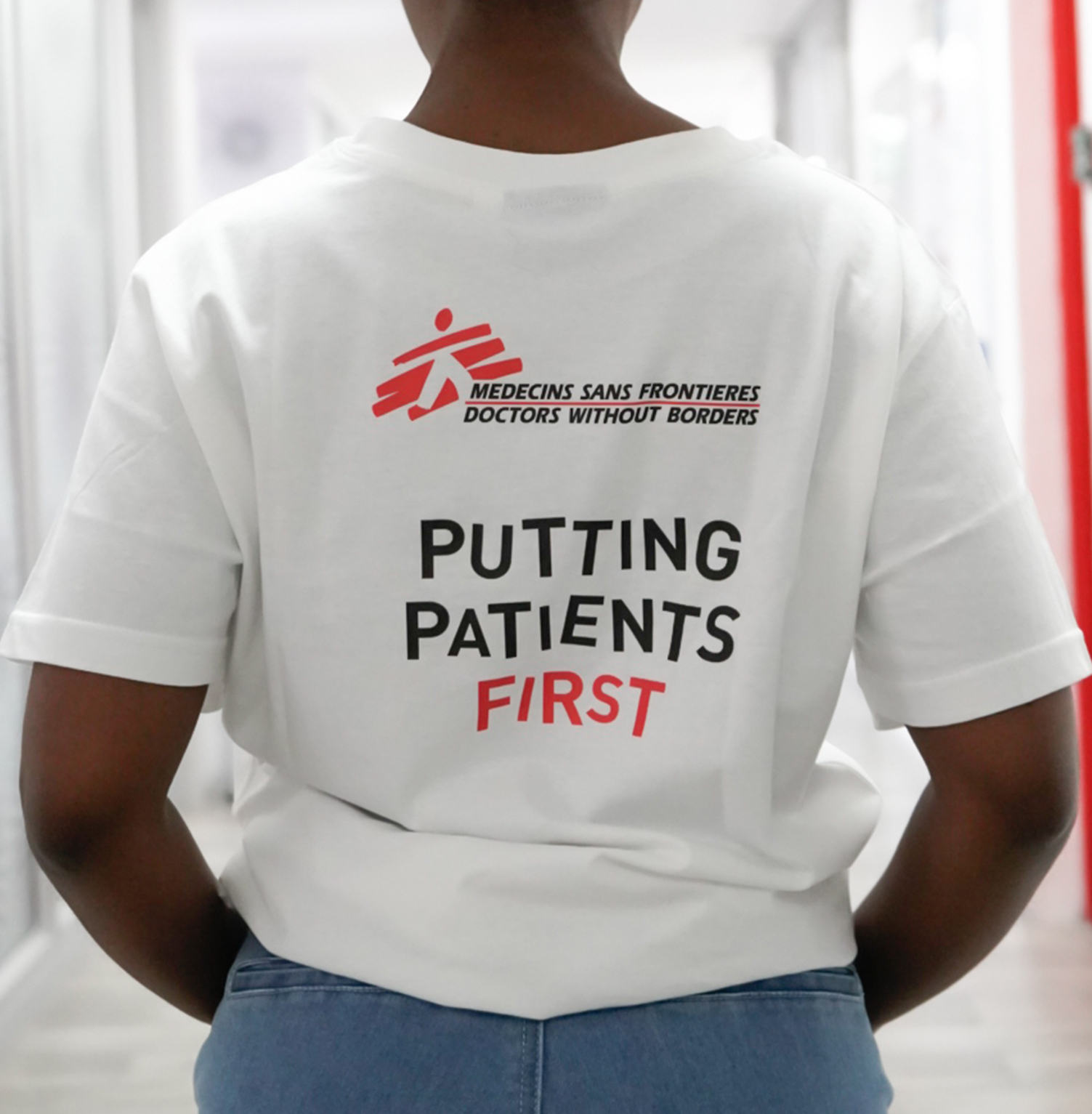 MSF Beneficence round-neck T-shirt white-back