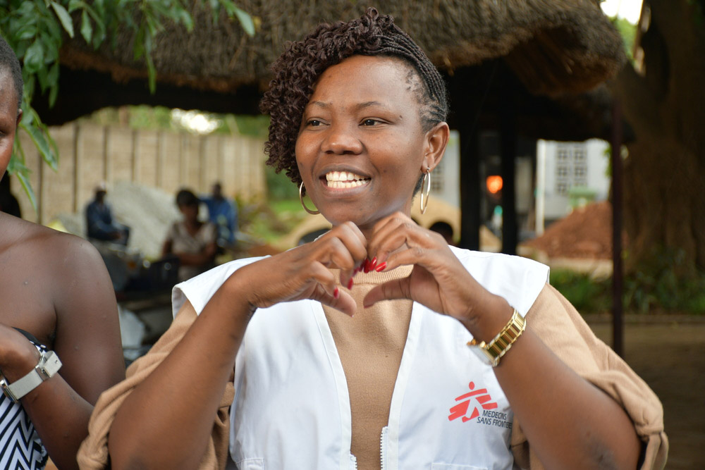 Relative Chitungo MSF social Worker at the Teen Mums' CLub
