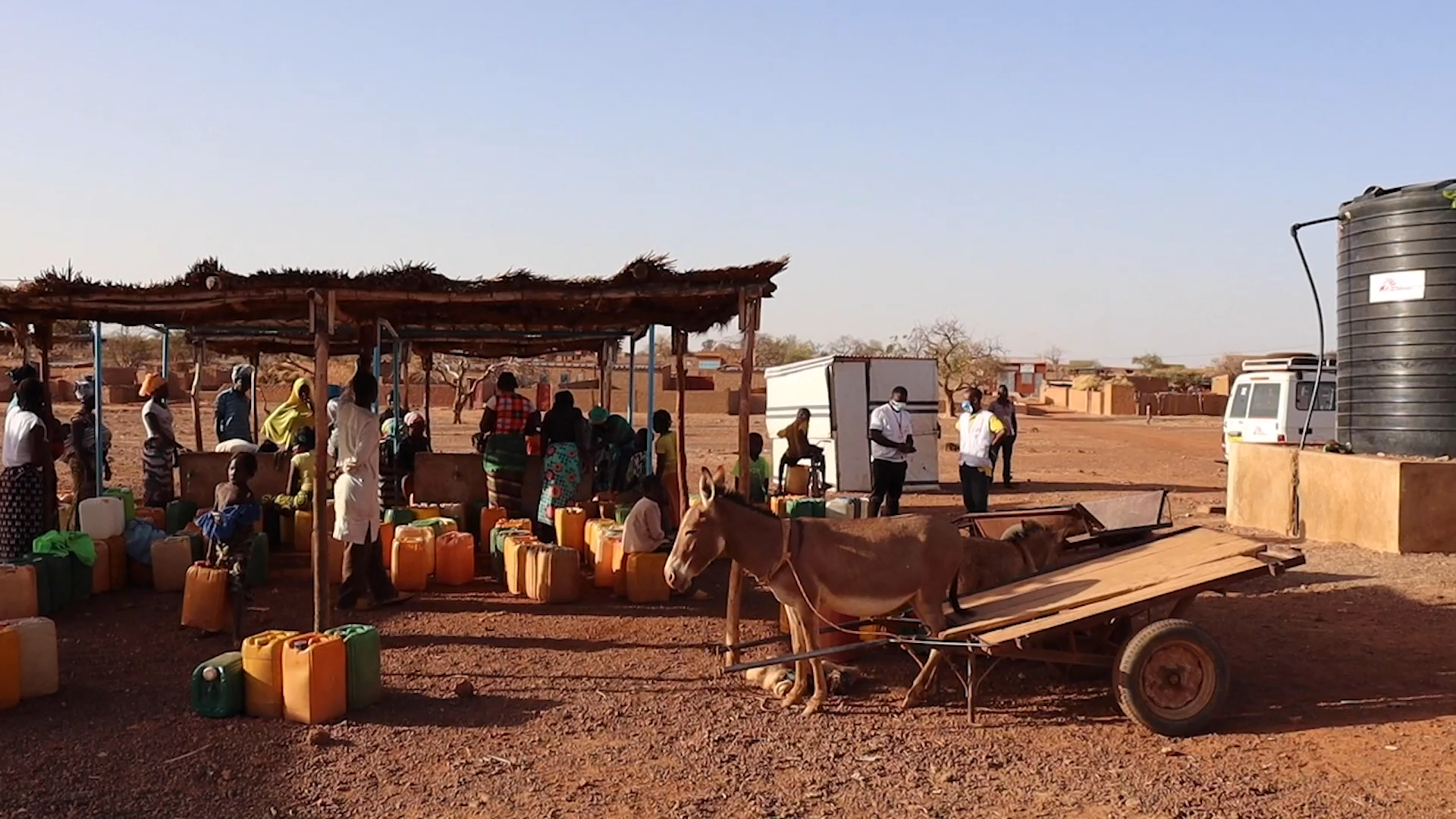 The poor living conditions in Burkina Faso.