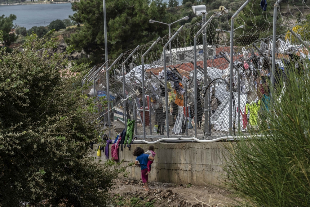 Vathy camp in Samos, Greece, November 2019.