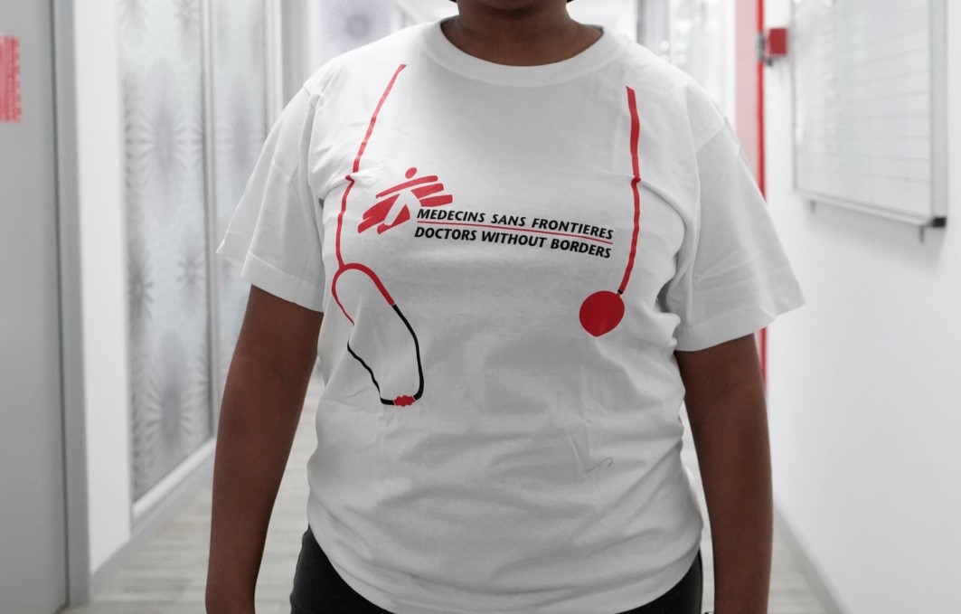 MSF Stethescope White T-shirt (Front)