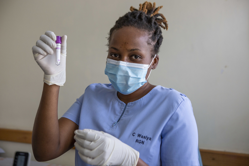 Zimbabwe Nurse assisting in Managing Hypertension Diabetes