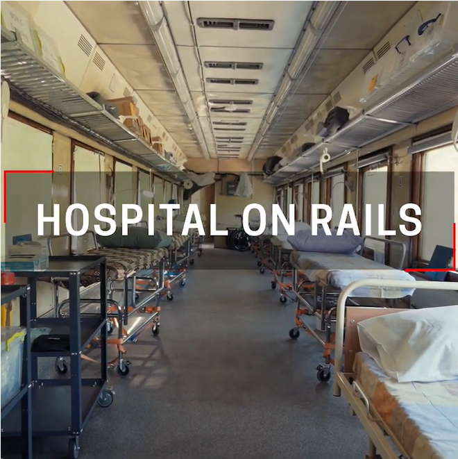 MSF Medicalised train in Ukraine