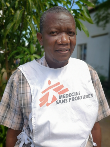 MSF logistician and community health worker Labana Steven 