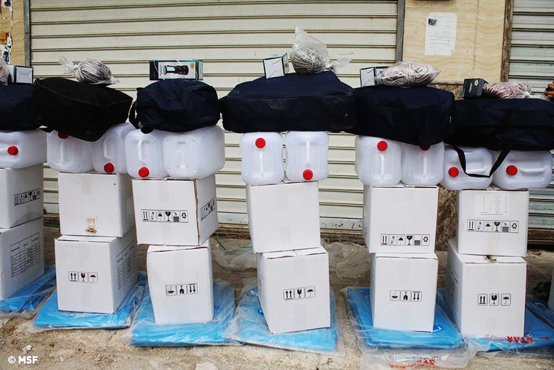 Distribution of winter kits in eastern Aleppo