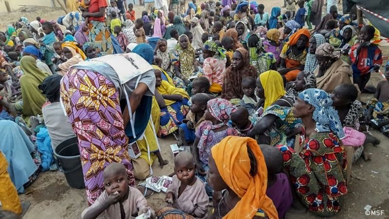 Nigeria: Newly displaced people arrived in Pulka town.