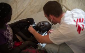 Juba displaced camp clinic 2014 JAN