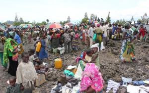 newly displaced people in and around Goma, in Muguga III camp