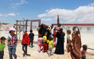 Syrian Refugees in Zaatari camp