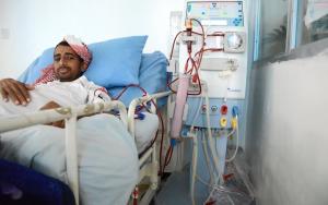 Dialysis center in Al-Jumhori hospital in Sana’a, Yemen