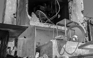 Damage in al Daqaq hospital