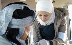 Displaced people from Mosul : Hassan Cham and Khazir 2 camps
