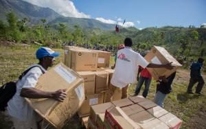Aid Drops In Remote Areas Of Haiti