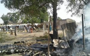 Victims of bombing on a displaced camp in Rann, Nigeria