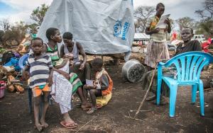 A refugee from South Sudan in Palorinya, Uganda