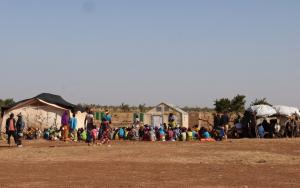A  refugee camp in Barsalogho health district in Burkina Faso