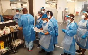 A picture of healthworkers in Livingstone Hospital in Eastern Cape