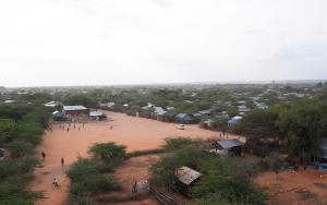 The landscape of Dagahaley Camp is a community camp that has existed since 1990 in Kenya's territory. 