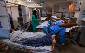 MSF, Gaza - Al Aqsa Hospital, Israel-Palestine war. 
