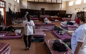 MSF Staff assessing Johannesburg Shelters