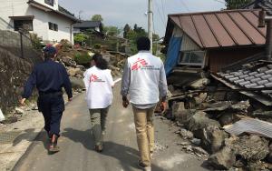 The MSF team is conducting an exploratory research in Tateno, Minami-aso village, Kumamoto prefecture. 