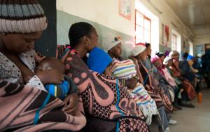 Women at MSF supported health center of Ha Seng, Lesotho.
