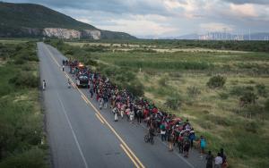 MSF responds to an increasing number of caravans with refugees in southern Mexico in October 2024