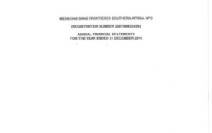 MSF SA Annual Financial Statement 2016 Image