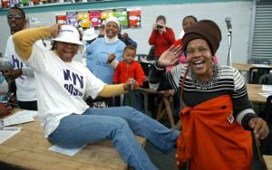 Women singing at the 2nd anniversary of the ARV programme in Khayelitsha
