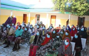 Patients awaiting consultation for eye treatment at Jubaland Somalia