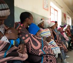 Women at MSF supported health center of Ha Seng, Lesotho.