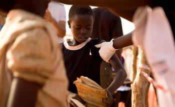 Measles vaccination campaign in Yida refugees camp