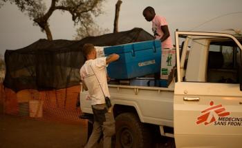 Measles vaccination campaign in Yida refugees camp