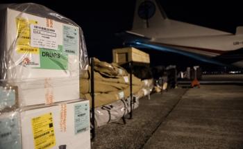 Cargo for Philippines, Ostend Airport, Belgium