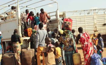 Refugees get ready to travel to Kakuma