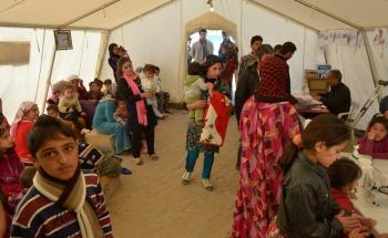 Influx of Syrians into Domeez Camp, Iraq