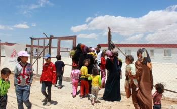 Syrian Refugees in Zaatari camp